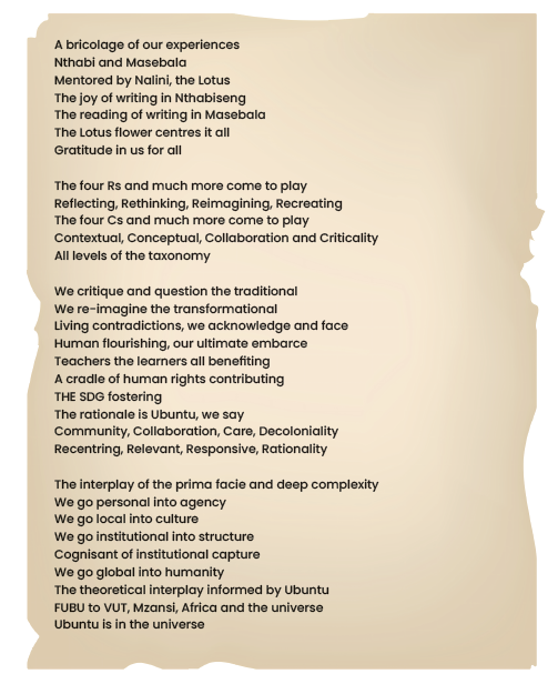 This is a poem or reflective text on a biege background