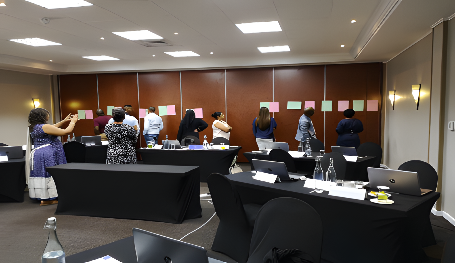 this is an image of taken during induction sessions where knowledge was being generated