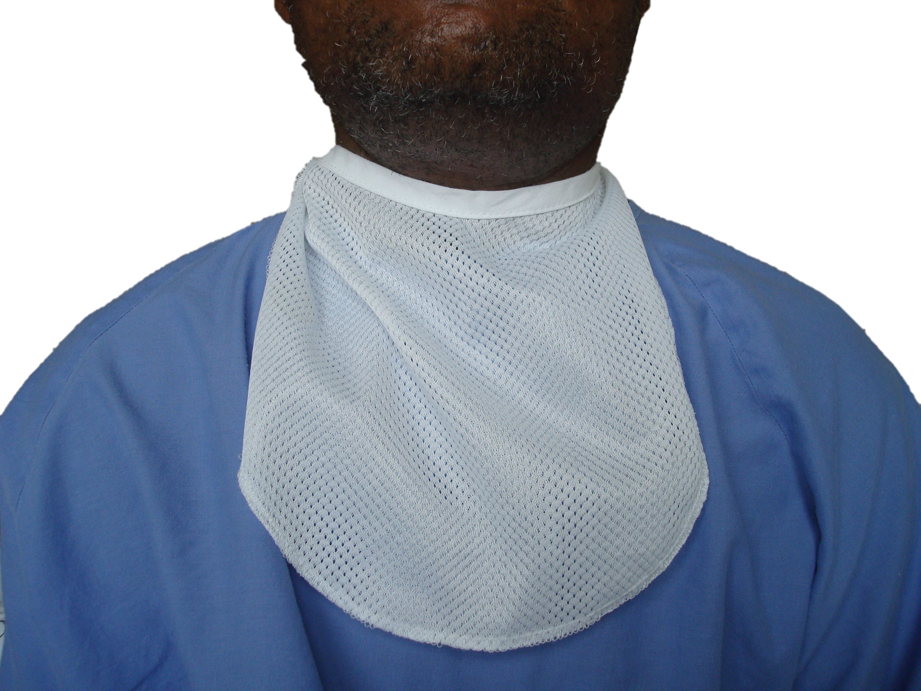Photograph of cheap homemade surgical bib.