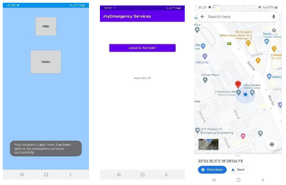Figure 6: Geo-locating a patient demonstration.