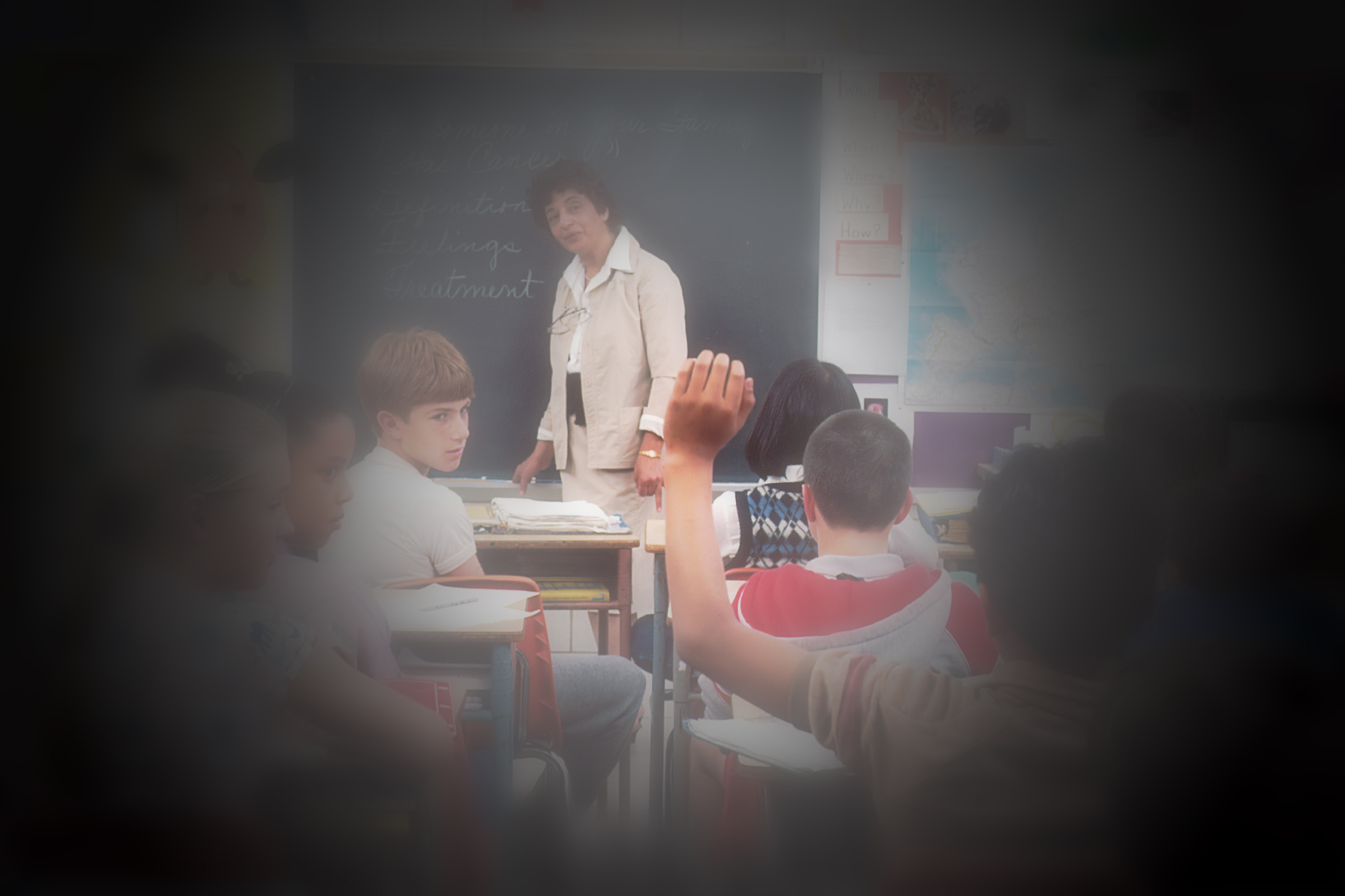 Image of peripheral vision deterioration